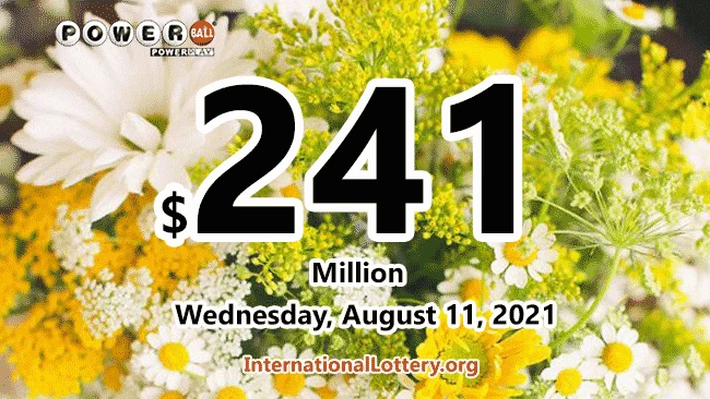 谁会赢得2021年8月11日的2.41亿美元强力球奖金？