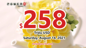 2021年8月11日的Powerball开奖结果 – 有5位玩家赢得了二等奖。